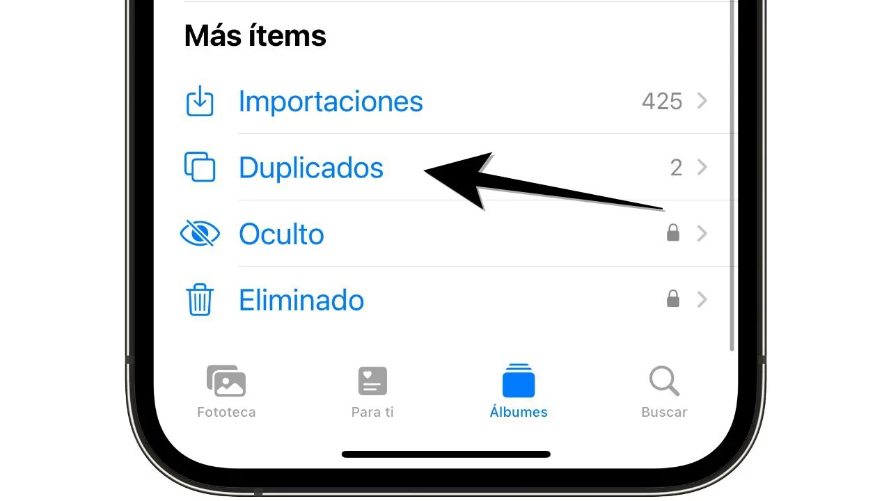 Finalmente está la opción de eliminar las fotos duplicadas